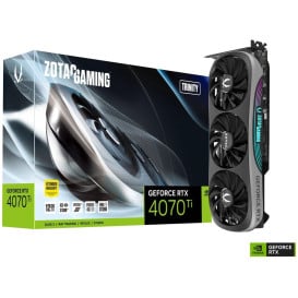 Karta graficzna ZOTAC GAMING GeForce RTX 4070 Ti Trinity ZT-D40710D-10P - PCI Express 4.0 x16/2310|2610 MHz/1xHDMI/3 wentylatory